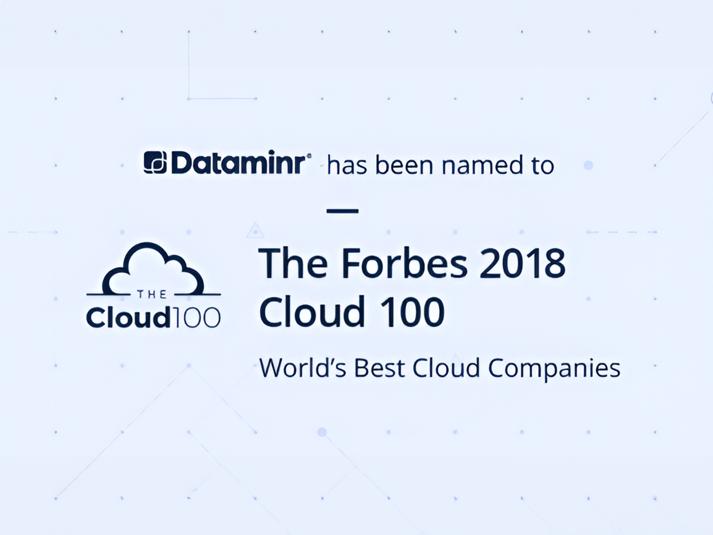 Dataminr is Named to Forbes 2018 Cloud 100